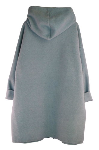 Italian Lagenlook Fleece Zip Through Hooded Jacket Coat Autumn Winter Collection - Picture 13 of 28