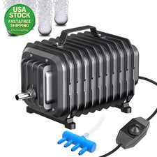 254GPH Adjustable Quiet Aquarium Air Pump Oxygen Aerator for Tanks Ponds