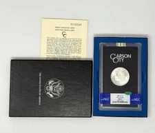 1885 CC Morgan Silver Dollar MS63 CAC GSA Hoard + Box and COA