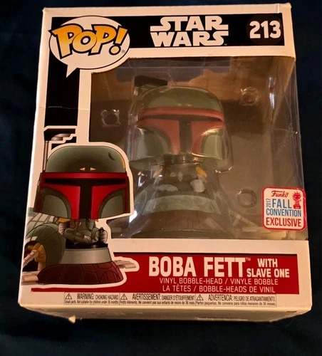 Funko POP! Star Wars-Boba Fett w/Slave One #213 2017 Fall Conv.-100% for Charity