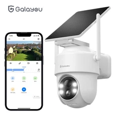 Galayou 2K 3MP Solar Security Camera WIFI 360° Pan/Tilt Home Outdoor Wireless