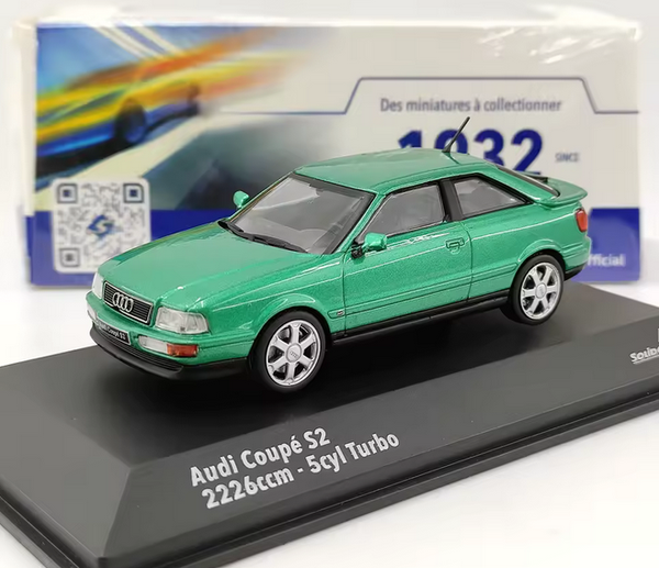 Audi Coupe S2 Von 1992 GrüN Metallic In 1:43 Von Solido S4312209-image