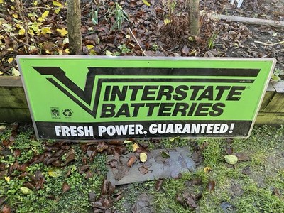 Interstate Batteries Nfl Aluminium Werbeschild 60 x 24