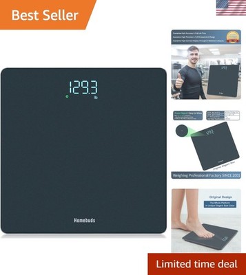 Professional 400lb Bathroom Scale - Lightweight, Step-On with Backlit Display