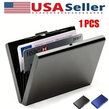 Credit Card ID Holder Slim Money Travel Wallet RFID Blocking