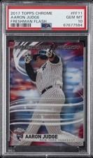 2017 TOPPS CHROME FRESHMAN FLASH #FF11 AARON JUDGE PSA 10