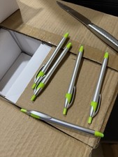 Silver  Green Retractable Click Ballpoint Pens Bulk Lot 1000 SP-RS-SIL/GRN