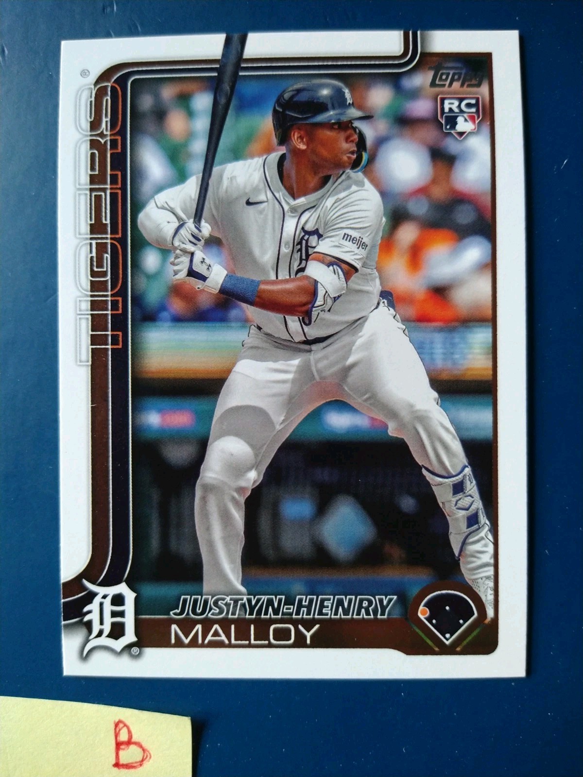 2025 Topps Series 1 Justyn-Henry Malloy #269 Detroit Tigers Rookie RC