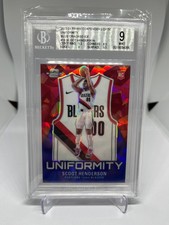 2023-24 Panini Contenders Optic - Uniformity Scoot Henderson #15 Blue Ice BGS 9
