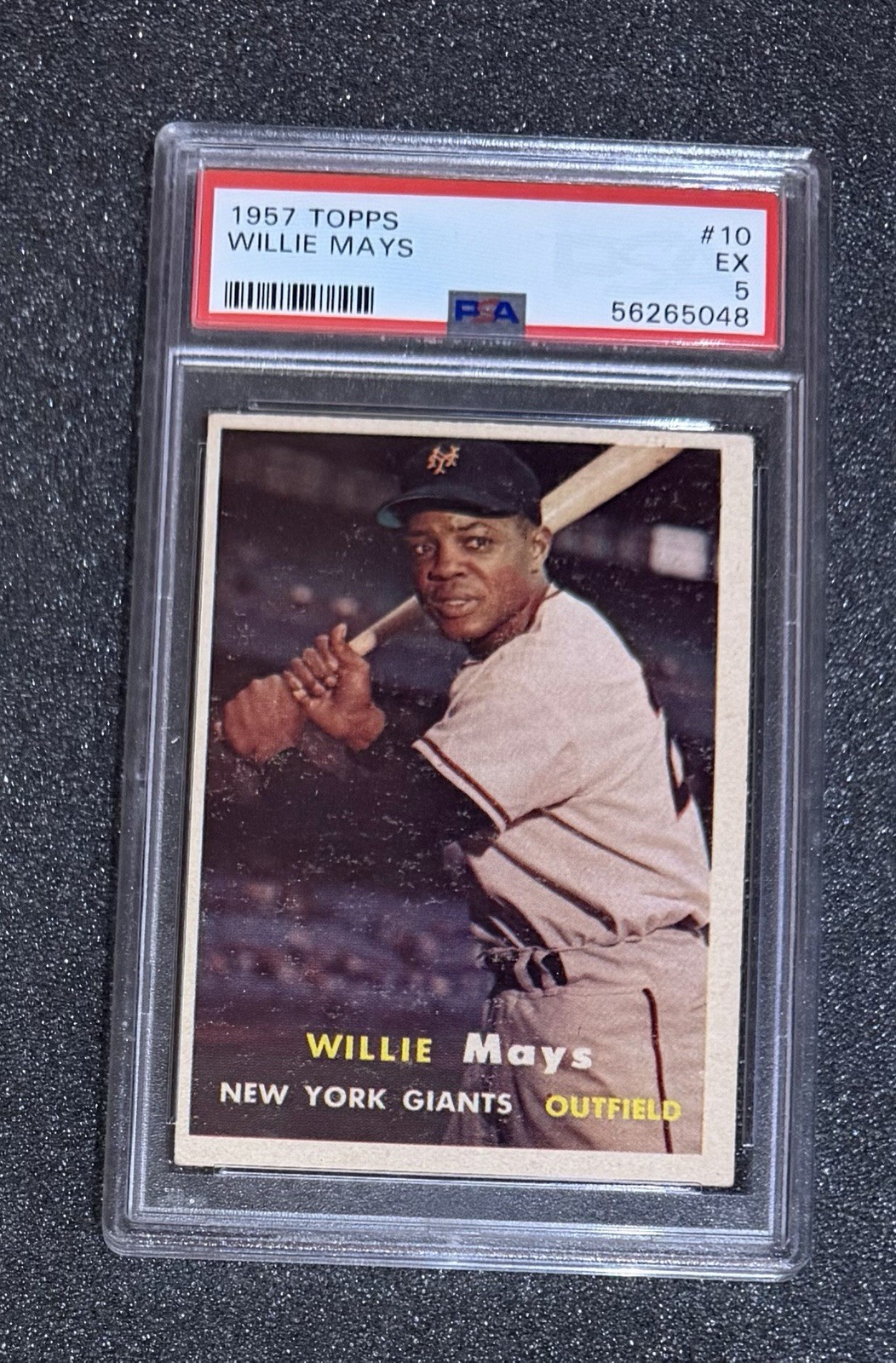1957 Topps - #10 Willie Mays - PSA 5