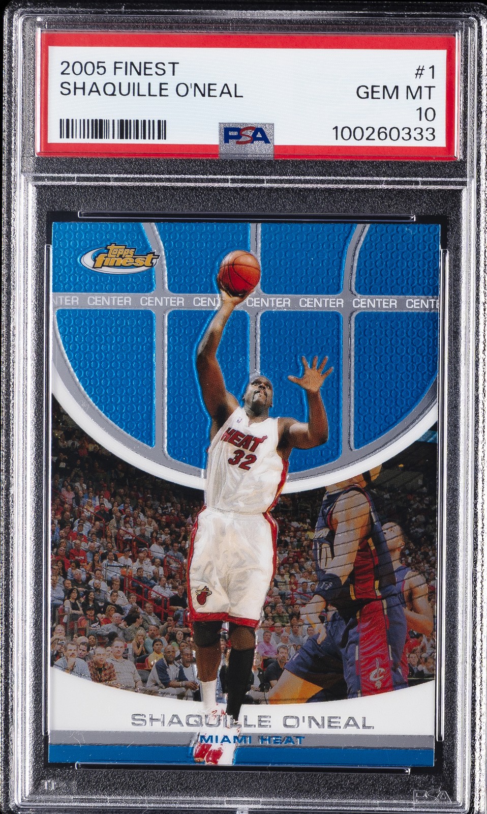 2005 FINEST #1 SHAQUILLE O'NEAL PSA 10