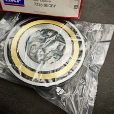 Single-Row Angular Contact Ball Bearing 7316 BECBY 80 170 39mm for SKF