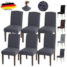 6 Stk Universal Stuhlhusse Stretch Stuhlbezug Stuhlüberzug Esszimmer Hussen Home