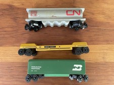 Whittle Shortline Railroad You Co Wooden Train Lot Of 3 Used