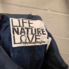 Life Nature Love Jeans Sz L  x 28 Blue Denim Elastic Waist Pockets 100% Cotton — photo 10
