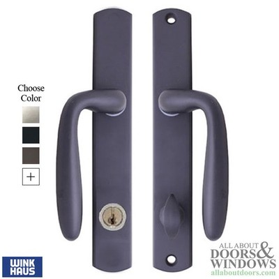WinkHaus Botticelli Keyed Entry Sliding Door Handle Trim - Left Hand Shown