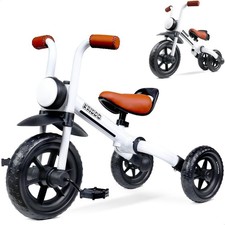 KRIDDO 2-in-1 Kids Balance Bike and Tricycle for 2 to 5 Large, White