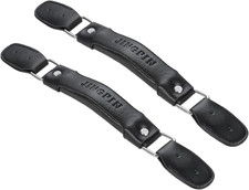 2PCS Luggage Handle,150Mm Leather Pull Handle Grip, Black Suitcase Handle Carry