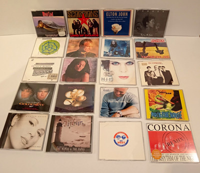20 CD Sammlung/Konvolut Singles 1990er Pop/Rock u.a. Scorpions, Elton John.... 