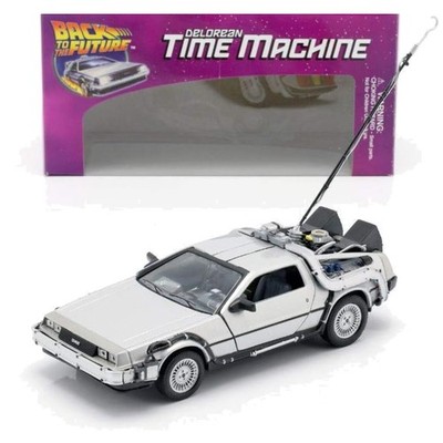 Delorean Car Model Metal 1:24 Scale Collectible Movie Diorama Gift