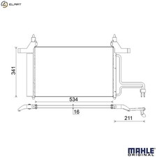CONDENSER AIR CONDITIONING AC 790 000S FOR FIAT STILO/VAN/Multi/Wagon 1.7L 4cyl