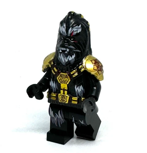 Black Krrsantan printed on Lego Wookiee minifigure- Book of Boba Fett Star Wars