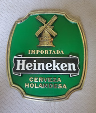 Vintage Heineken "Importada / Cerveza Holandesa" Plastic Bar Sign