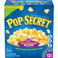 Pop Secret Microwave Popcorn Movie Theater Butter Flavor Pack of 12