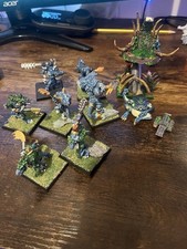 Job Loot. Forgeworld Slann. Metal Palanquin. 7 Oop Metal Kroxigors. P.R