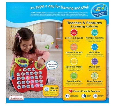 ABC Learning Apple interactive learning toy , Red