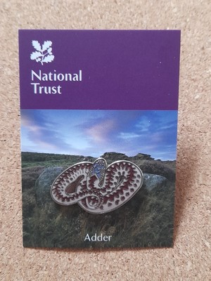 National Trust LONGSHAW Adder Charity Pin Anstecker RSPB Interesse