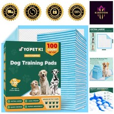 100 Count Quick-Dry Extra Large Puppy Pads 28"x34" - Super Absorbent  Pet Safe