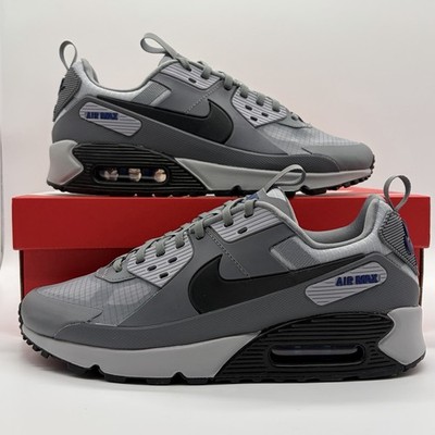 Nike Air Max 90 Drift Cool Grey Deep Royal Blue Shoes IO1908-002 Mens Size NEW