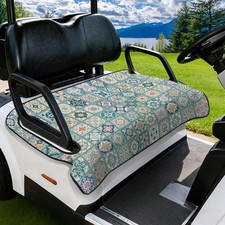 Golf Cart Seat Covers - Floral Plaid Golf Cart Seat Towel Blanket, Keeps Seat...