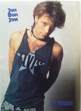 JON BON JOVI VINTAGE 1990'S FULL PAGE MAGAZINE PINUP POSTER CLIPPING (A)