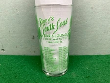 Vintage 1960s Riney's South Seas Bar & Lounge Louisville, KY. ACL Cocktail Glass