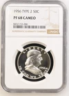 1956 T2 Proof Franklin Half Dollar NGC PF68 CAM