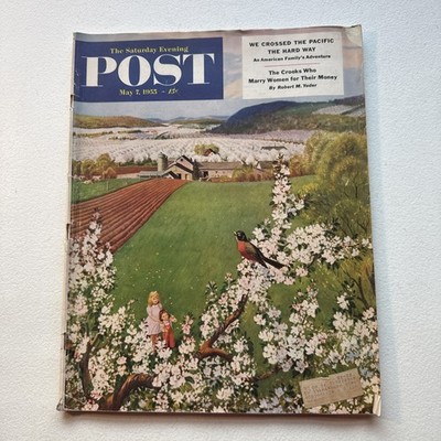 The Saturday Evening Post Magazine May 7, 1955  Volume 227 No. 45 Vintage