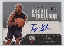 2009-10 SP Game Used Rookie Exclusive Signatures /100 Taj Gibson #RE-TG Auto 3c7