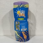 Bring on the Sun Beach Towel 32x62" 100% Cotton Tropical Floral Palm Print NEW