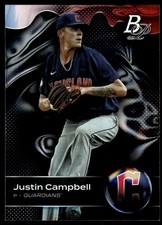 Justin Campbell 2023 Bowman Platinum #TOP-31 Guardians MLB READ FREE SHIPPING