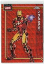 2026 Topps Chrome Marvel Comics Iron Man #57 Orange Wave Refractor /25
