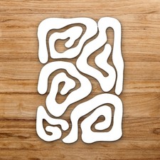 Shapes With Flo Large Reusable Wall Stencil For Painting DIY Home Decor Template