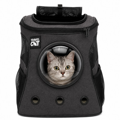 Large Cat Carrier Backpack Bubble Window Airline Approved Pet Travel Bag 25 lbs