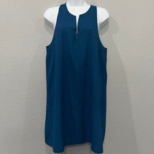 Lulus Near or Bar Teal Blue Shift Dress | Size L