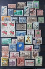 Lot timbres Colombie anciens + aériens + bloc fleurs – collection philatélie