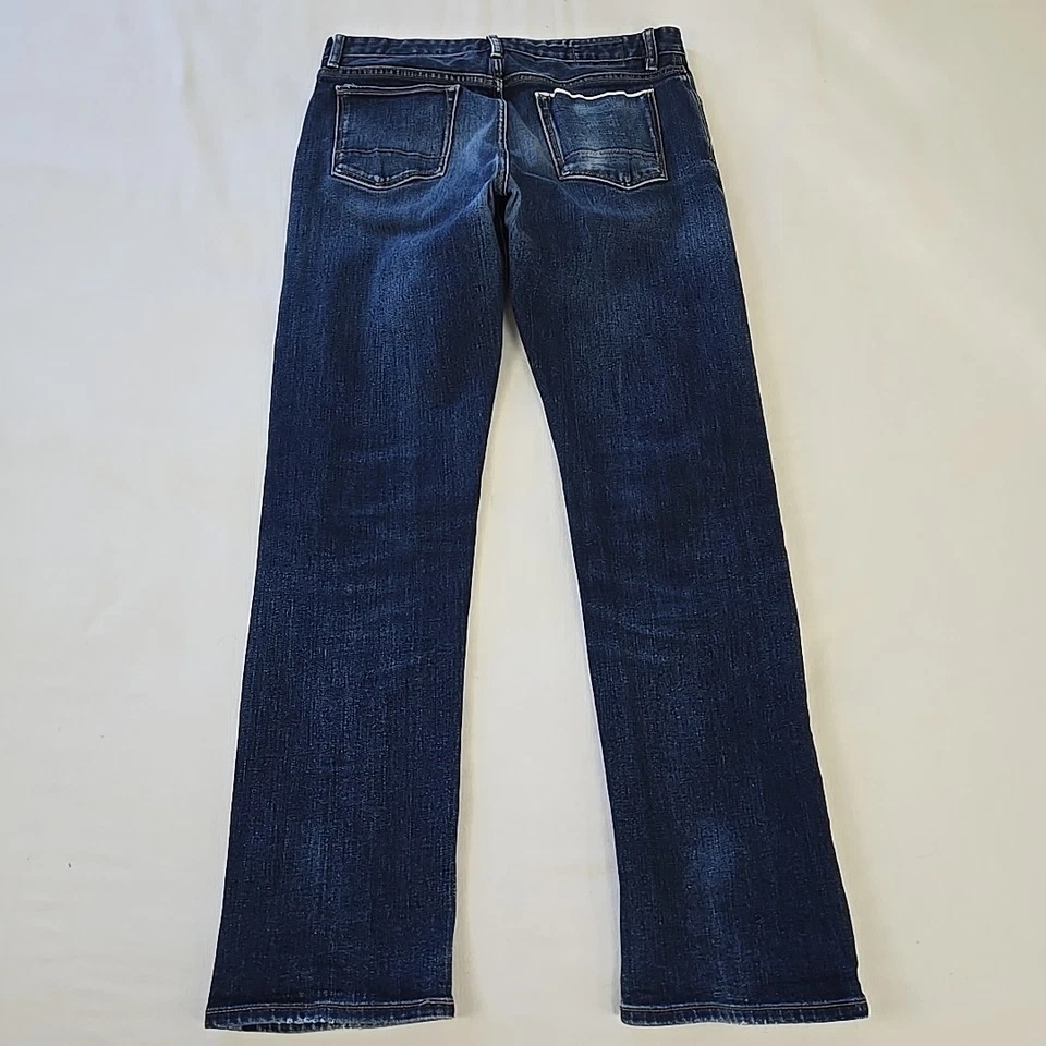 Banana Republic Kaihara Selvedge Denim Jeans Straight Fit Men's 33x32 (30.5) - Image 3 of 4