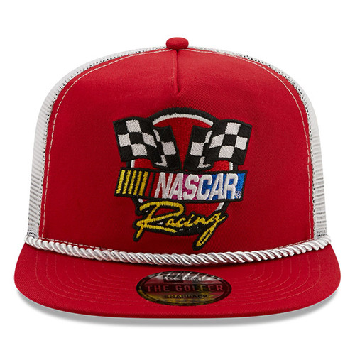 Men's New Era Red/White NASCAR Golfer Snapback Adjustable Hat - Picture 2 of 5