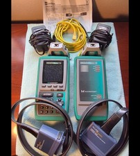 Fluke Microtest OMNIScanner 2 Kit  Power-Tested  Syncing  All Adapters  Case