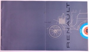 1961 Renault Car Brochure Dauphine Gordini Caravelle 4CV w paint coloes C339